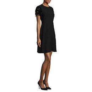 Kate Spade Sequin Fringe Swing Dress in black